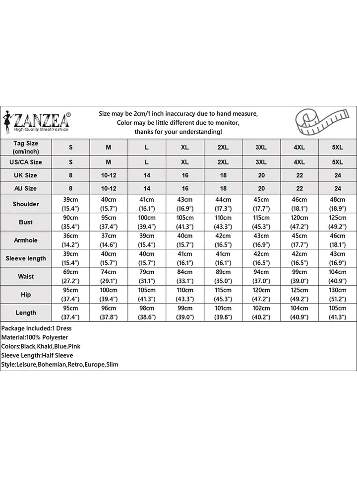 ZANZEA Summer Women Half Sleeved Party Sundress Elegant Office OL Dress Fashion Holiday Work Vestidos Solid Knee Length Robe